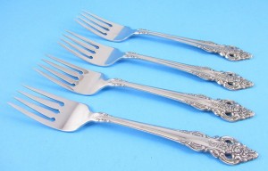 Oneida Cherbourg Pattern Salad Forks